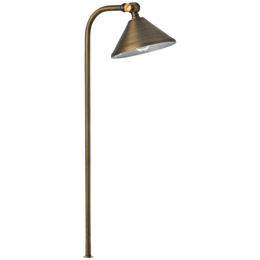 PLB05 BRASS PATH LIGHT Abba Lighting USA Distributor Outdoor Lighting
